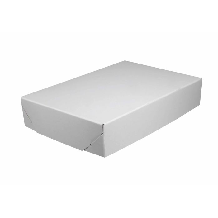White - 2 Piece Lock Corner Box - 10 x 7 x 2" (Lock Corner)