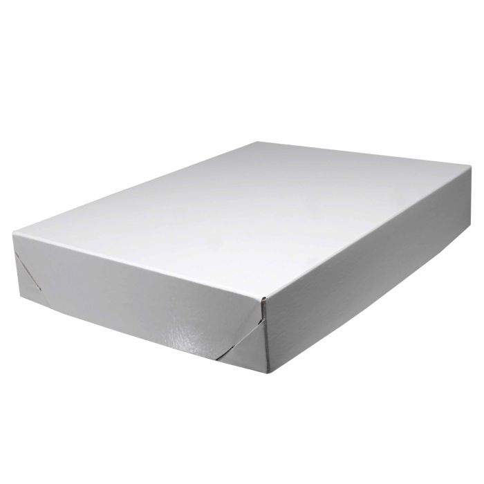 White - 2 Piece Lock Corner Box - 11-1/4 x 8-1/2 x 2" (Lock Corner)