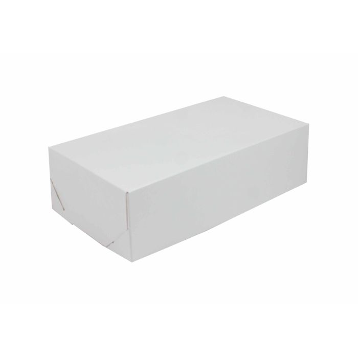 White - 2 Piece Lock Corner Box - 13 x 7 x 3-3/4" (Lock Corner)