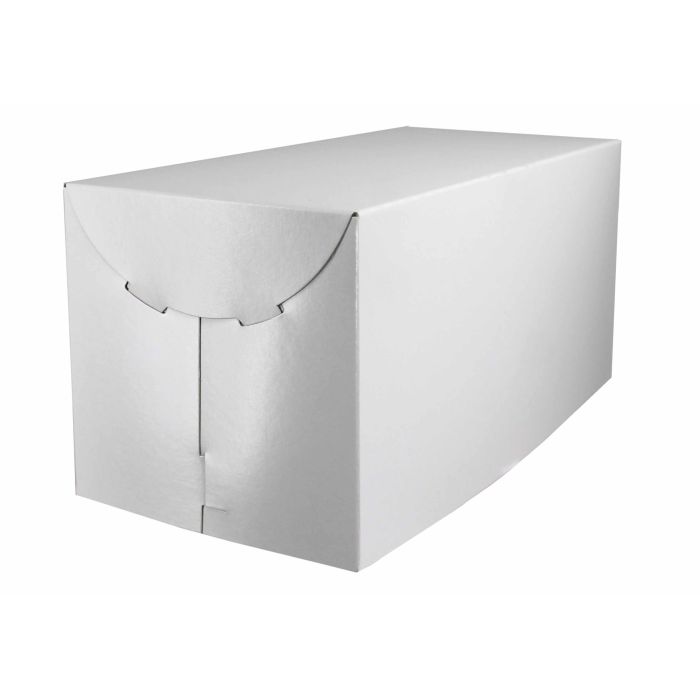 White - 2 Piece Lock Corner Box - 15 x 7 x 7" (Paige Lock)