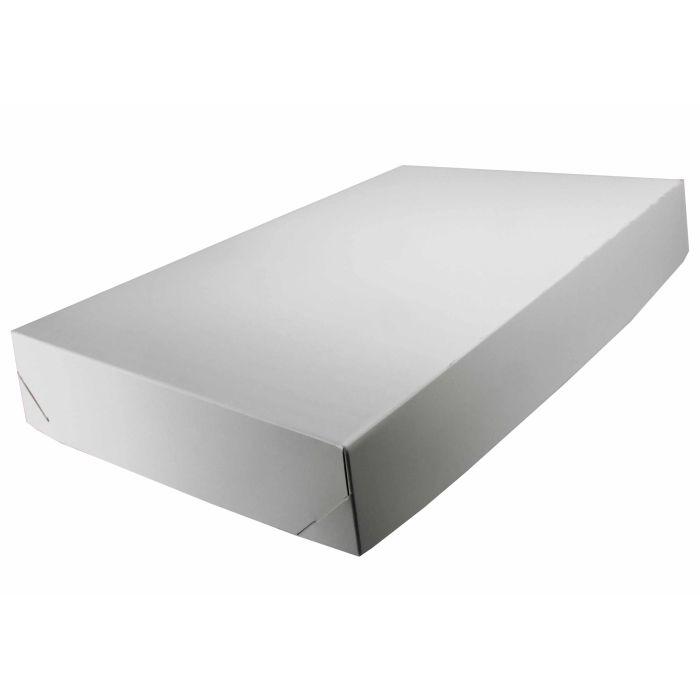 White - 2 Piece Lock Corner Box - 18-1/2 x 18-1/2 x 4-1/2" (Lock Corner)