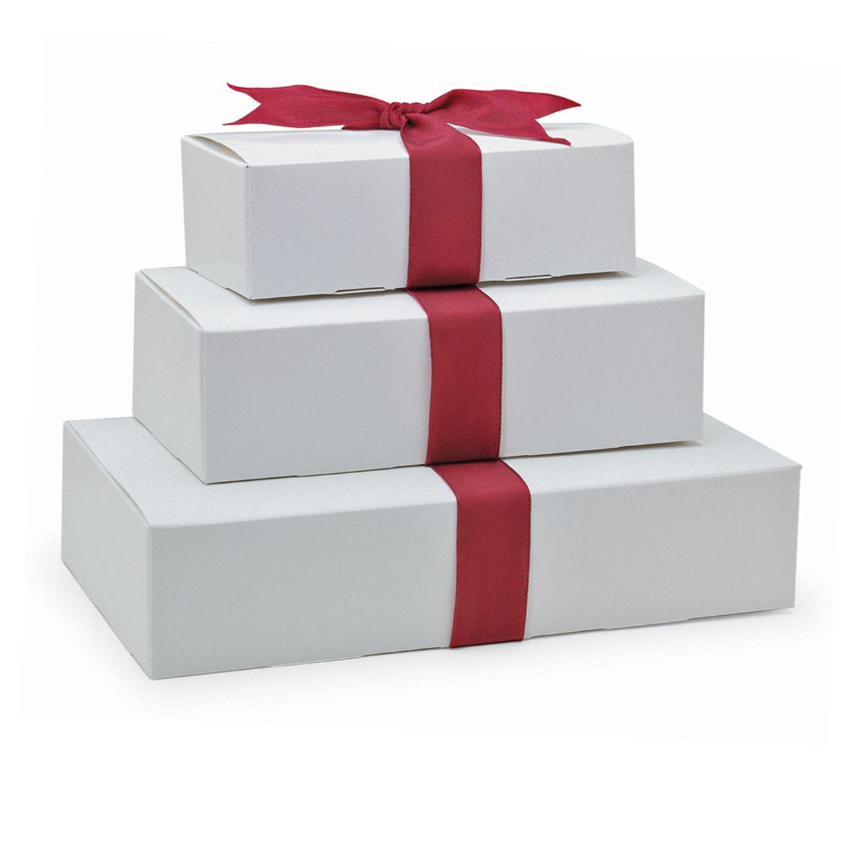 White - Folding Candy Box - (1 lb) 7 x 3-3/8 x 2"