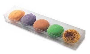 Clear - Oreo / Macaron Box - (5 Pc.) 2 x 11 x 1"