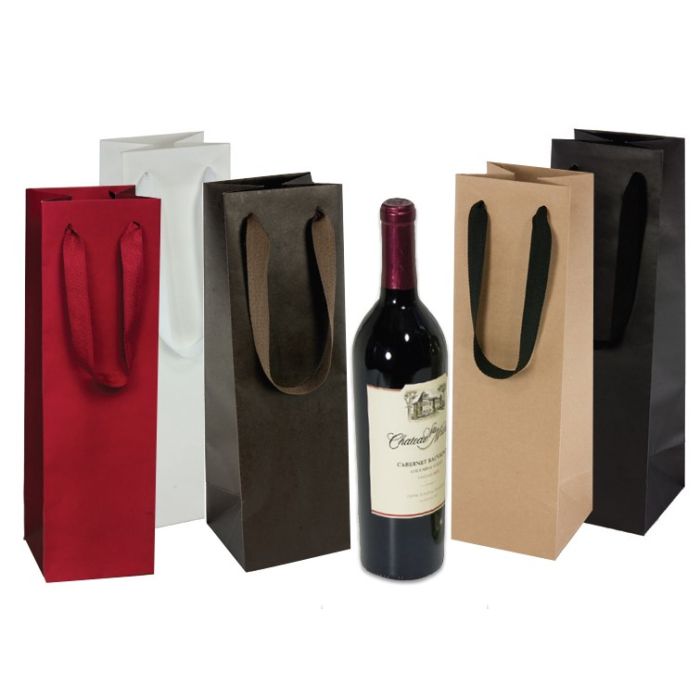 Manhattan Ribbon Handle Wine Euro Totes