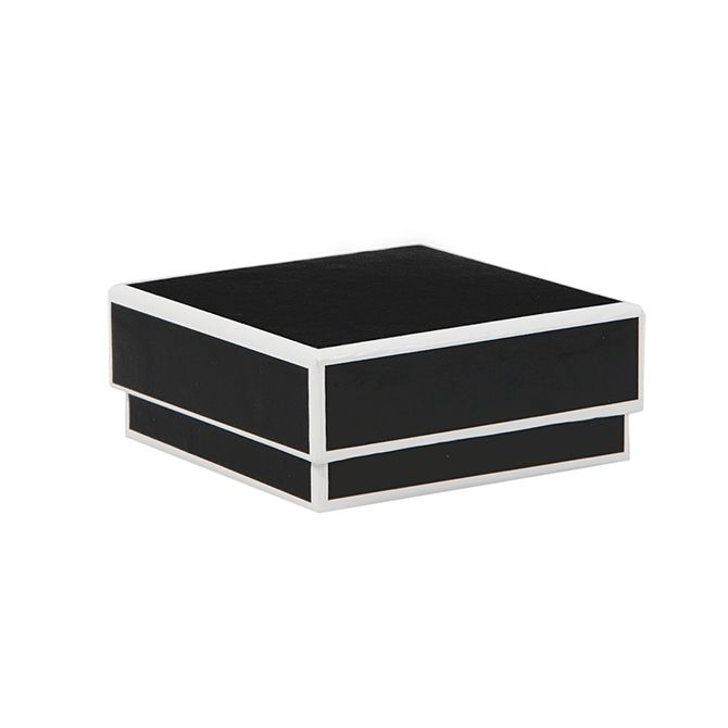 Black - Rodeo Jewelry Box - 3 x 3 x 1-1/4"