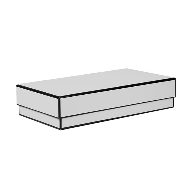 White - Rodeo Jewelry Box - 9 x 4-1/2 x 2"
