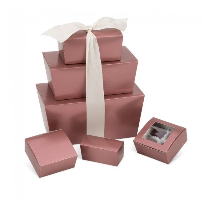 Rose Gold - Ballotin Box - (1 lb) 6-5/8 x 3-3/4 x 3-1/2"