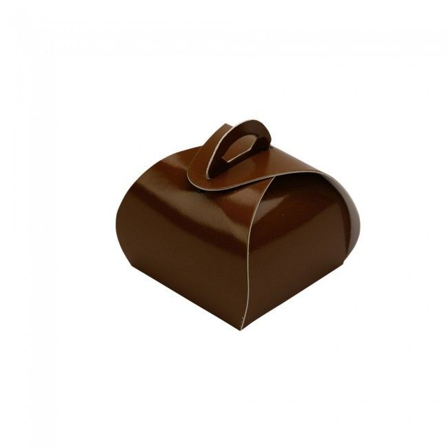 Brown - Single Truffle Tote - 1-1/2 x 1-1/2 x 1-1/4"