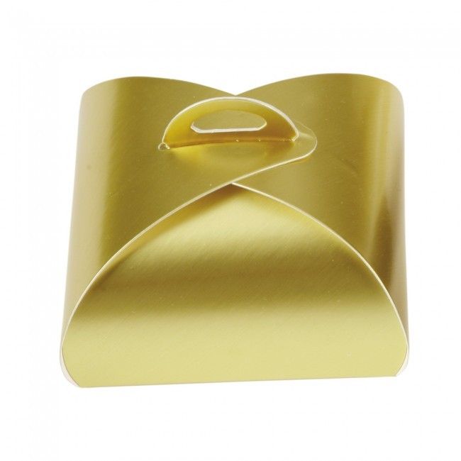 Dusty Gold - Four Truffle Tote - 3 x 3 x 1-5/8"