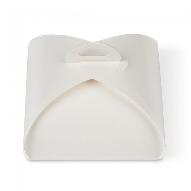 White - Four Truffle Tote - 3 x 3 x 1-5/8"