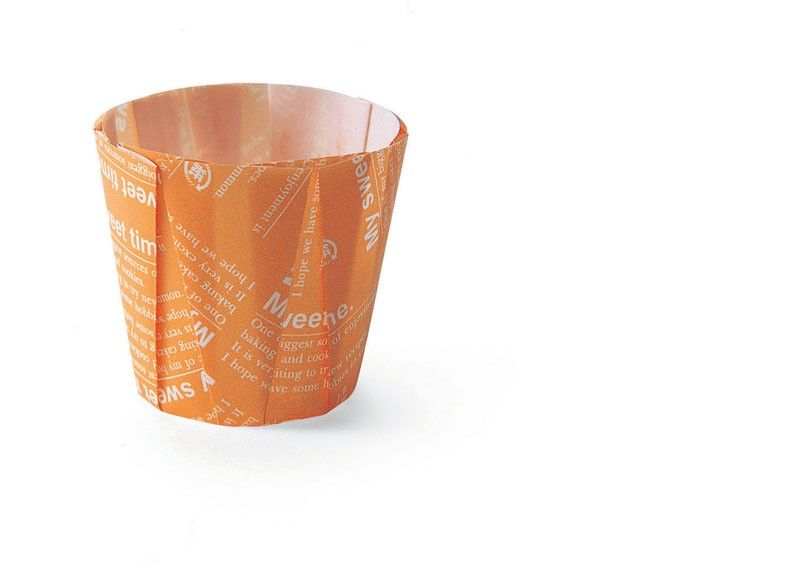 Orange - Pleated Baking Cup - (3.2 oz) 1.6 Dia. x 2.2" H