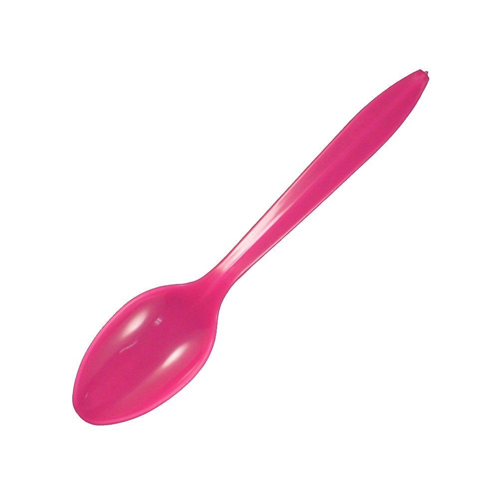 Pink - Medium Weight Spoon - 5-3/4 (Handle) x 1-3/16" (W)