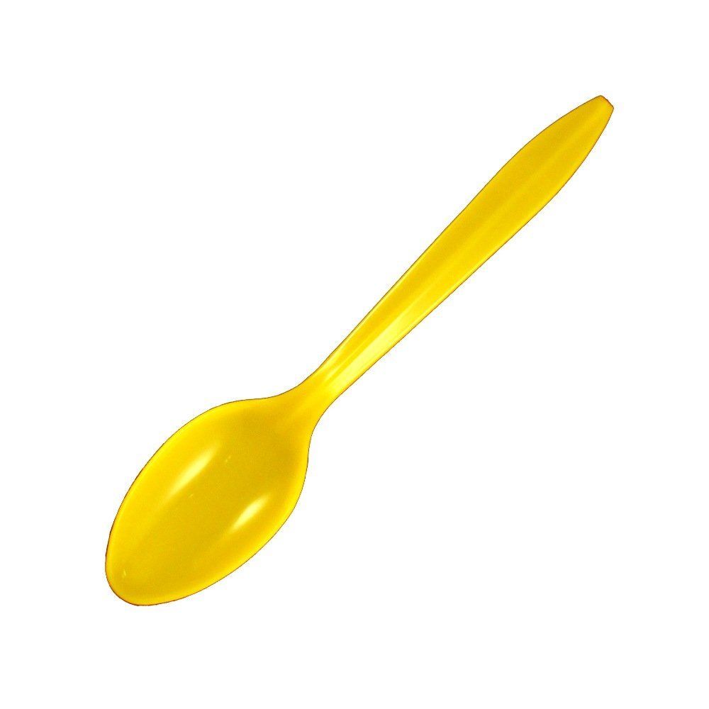 Yellow - Medium Weight Spoon - 5-3/4 (Handle) x 1-3/16" (W)
