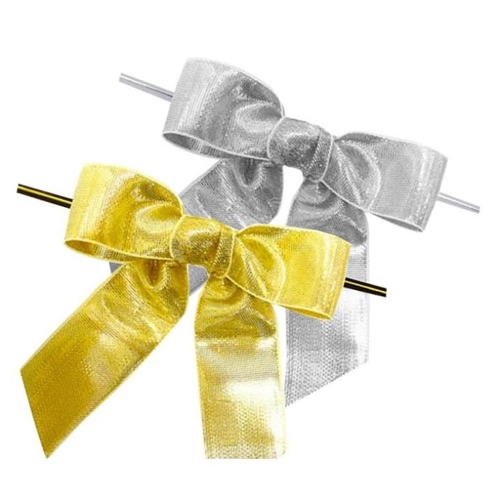 Metallic Twist Tie Bows