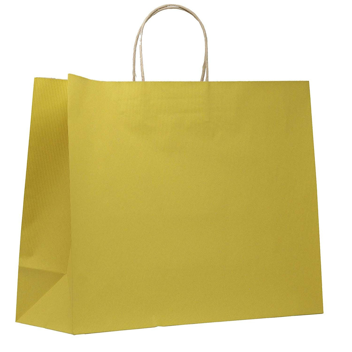 Matte Metallic Gold - Shopping Bag - 16 x 6 x 12-3/8"