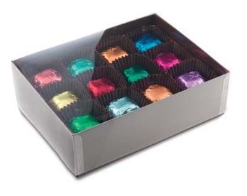 Clear - Candy Box Lid - Lid - 4-3/4 x 3-1/4 x 1"