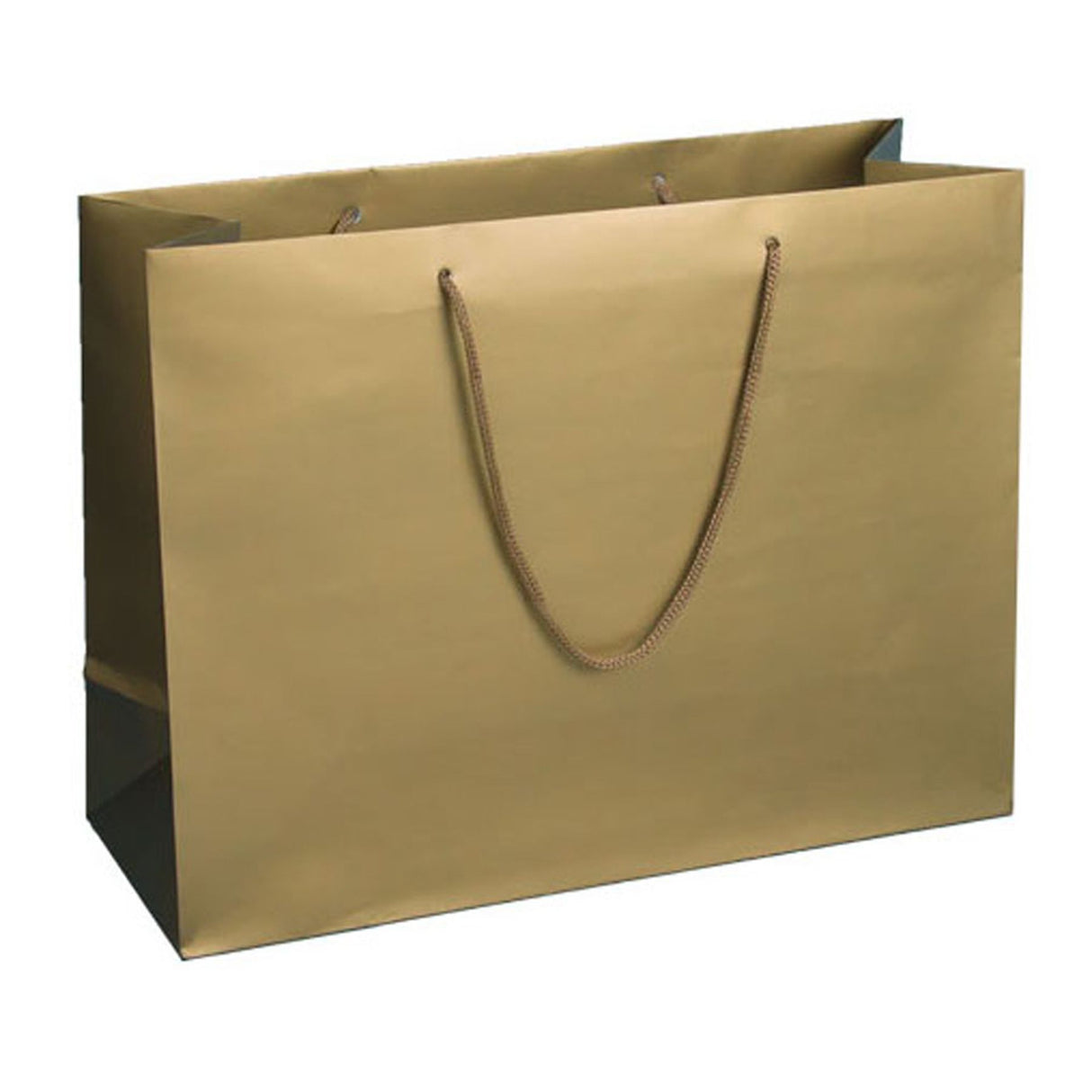 Matte Gold - Matte Euro Tote - 13 x 5 x 10"