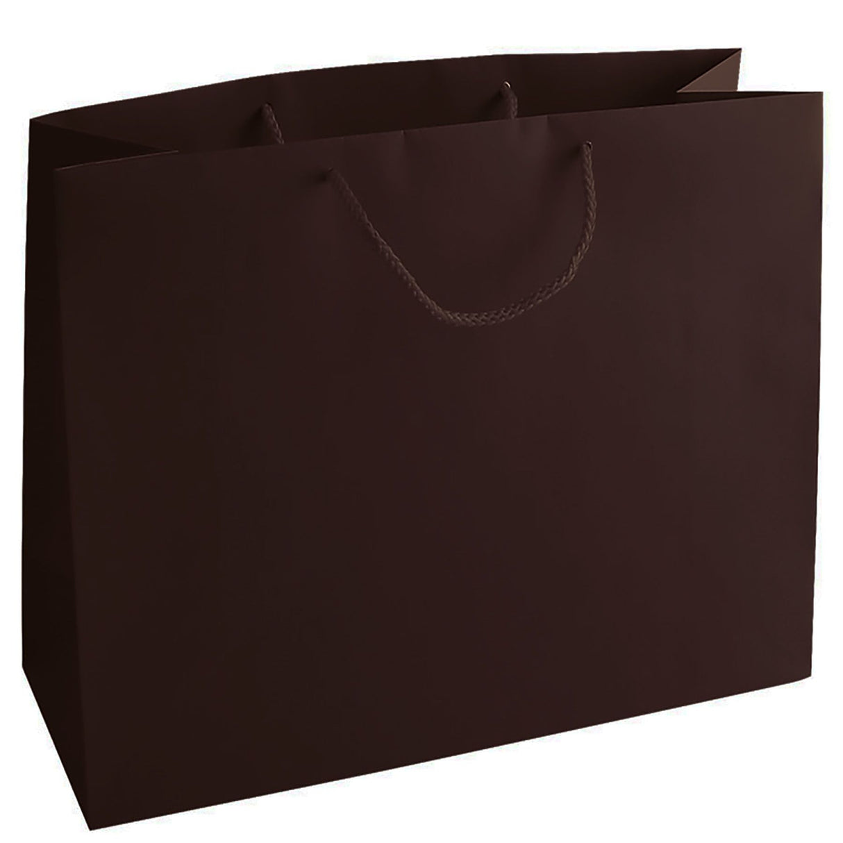 Matte Chocolate - Matte Euro Tote - 20 x 6 x 16"