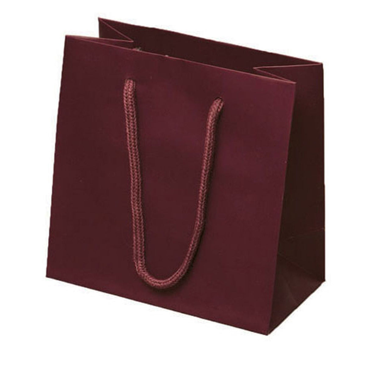 Matte Burgundy - Matte Euro Tote - 6-1/2 x 3-1/2 x 6-1/2"