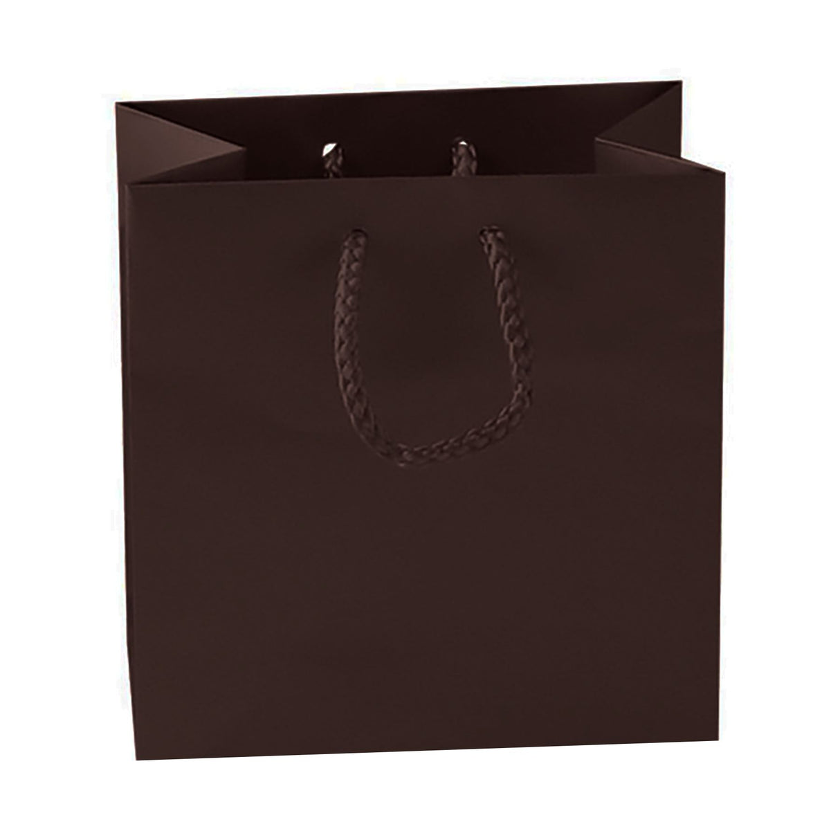 Matte Chocolate - Matte Euro Tote - 6-1/2 x 3-1/2 x 6-1/2"
