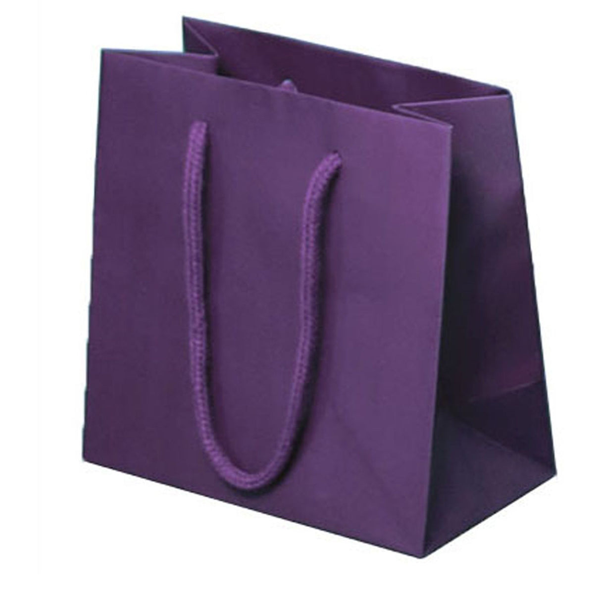 Matte Purple - Matte Euro Tote - 6-1/2 x 3-1/2 x 6-1/2"