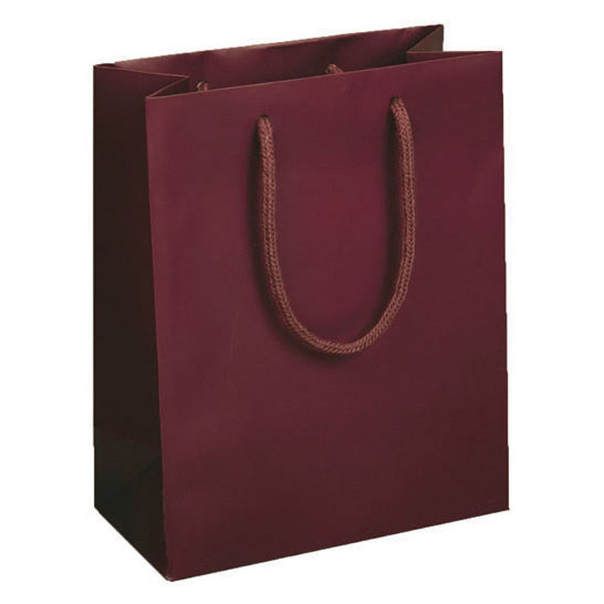 Matte Burgundy - Matte Euro Tote - 8 x 4 x 10"