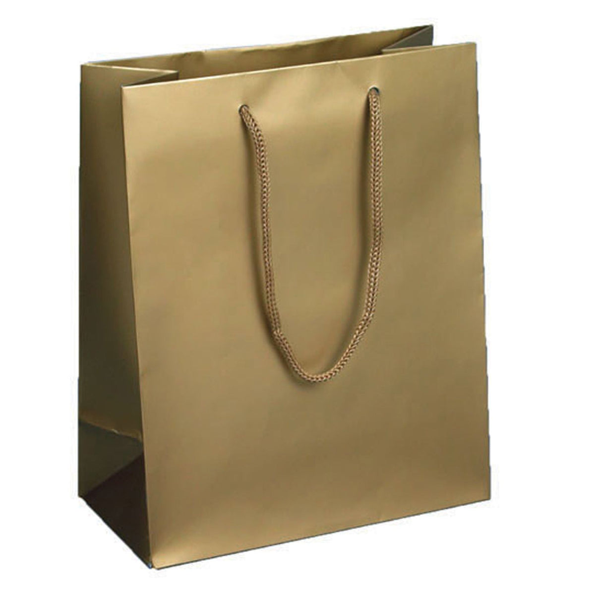 Matte Gold - Matte Euro Tote - 8 x 4 x 10"
