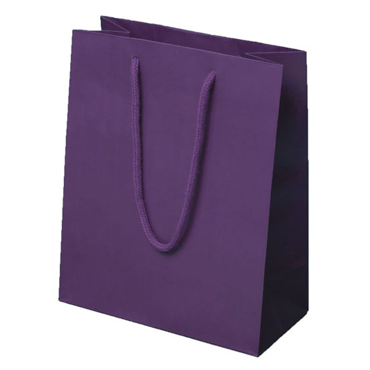 Matte Purple - Matte Euro Tote - 8 x 4 x 10"