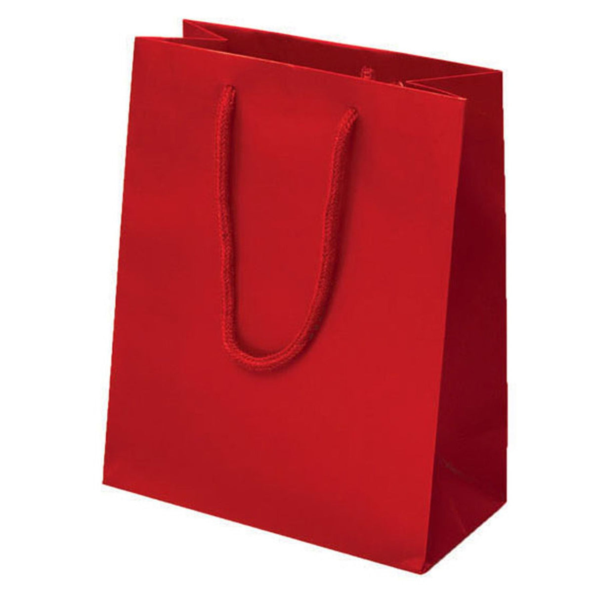 Matte Red - Matte Euro Tote - 8 x 4 x 10"
