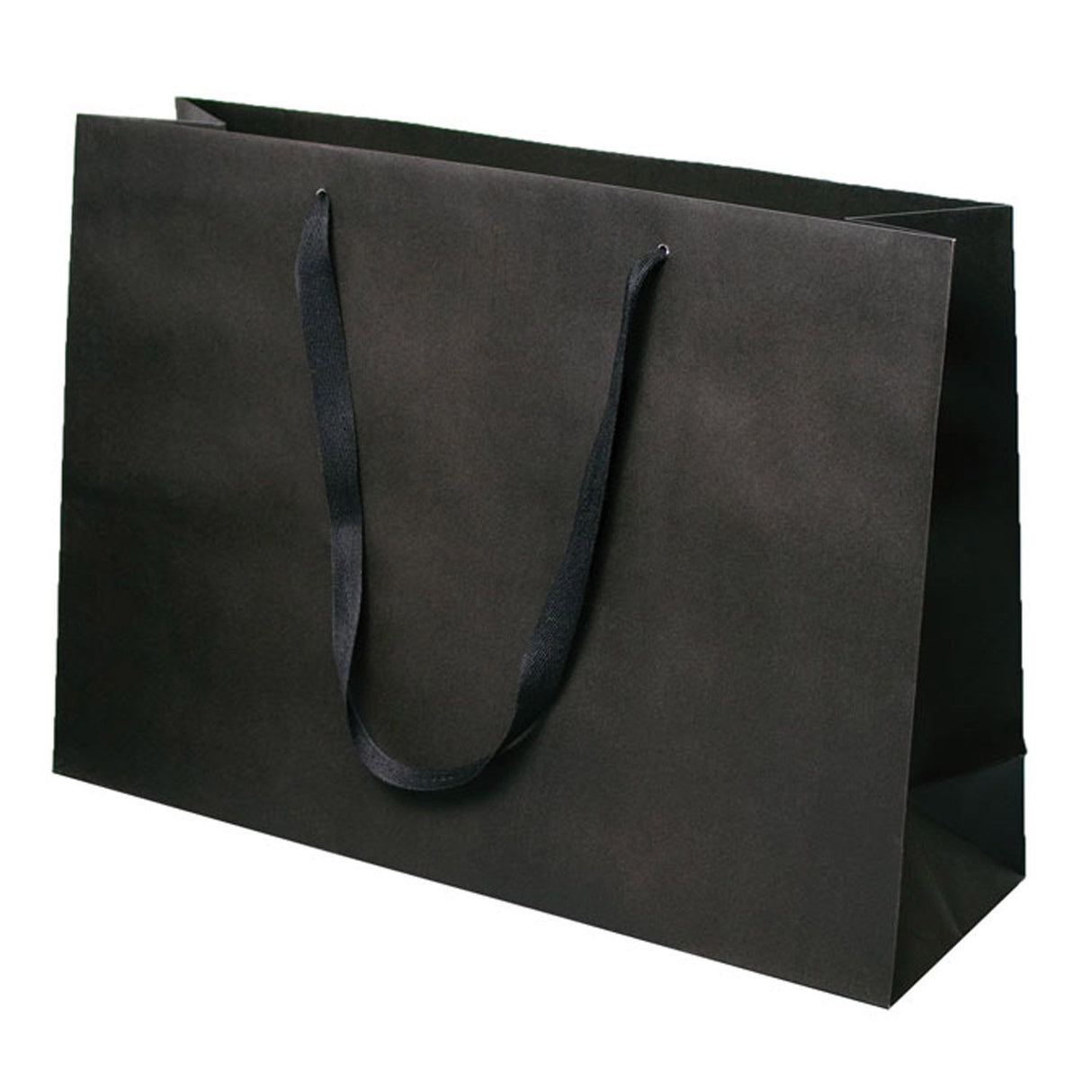 Broadway Black - Twill Ribbon Handle Gift Bag - 20 x 14 x 6"