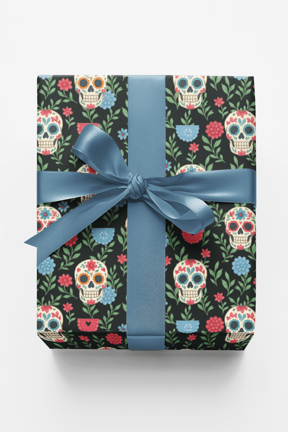 Sugar Skull Symphony - Day of the Dead Skulls Wrapping Paper
