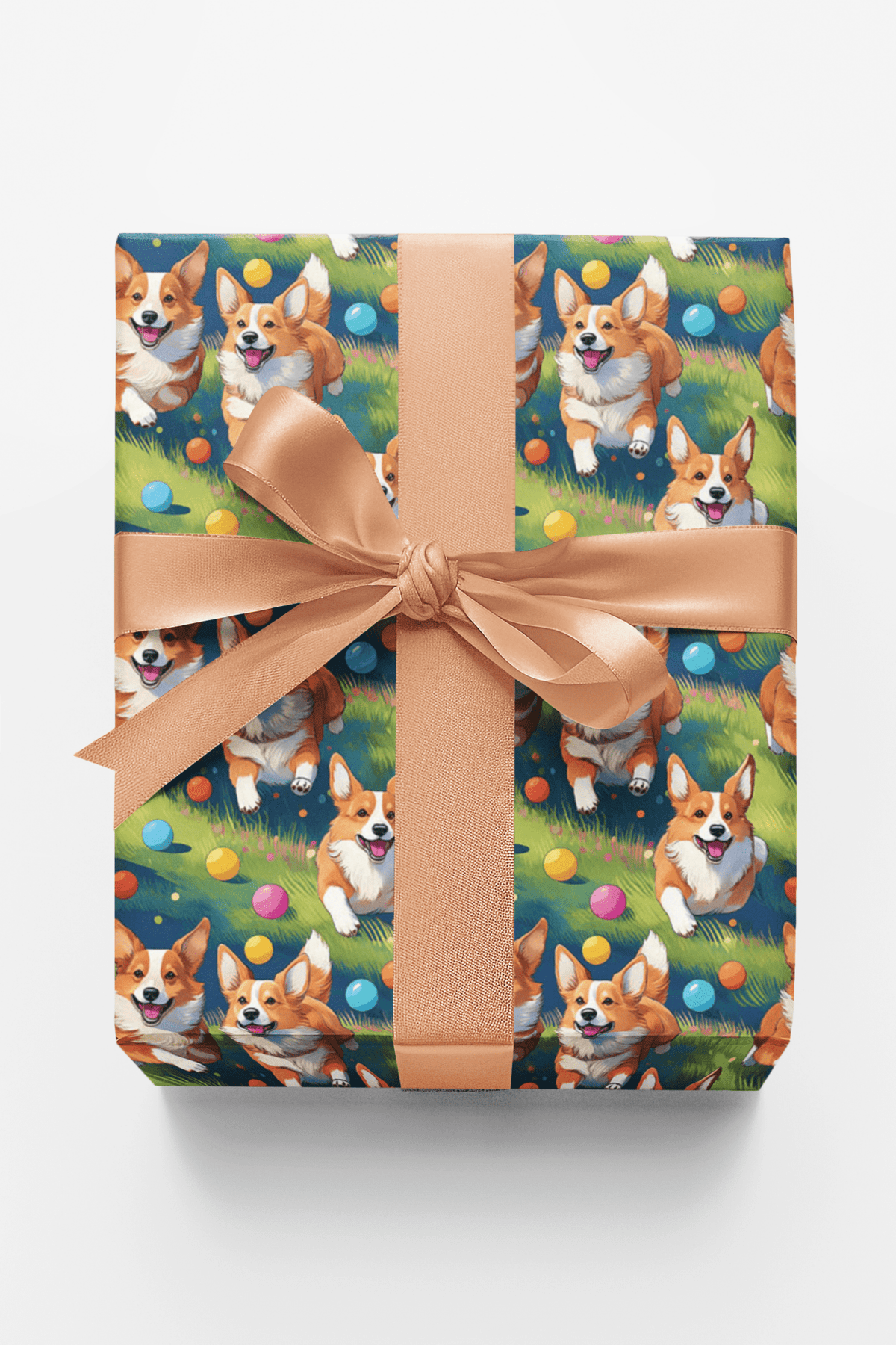 The Great Ball Dash - Corgi Wrapping Paper