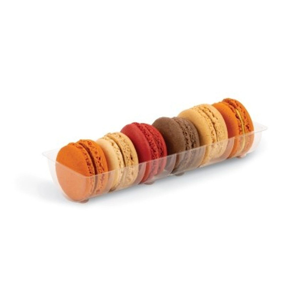 Clear - Macaroon Box Tray - (Tray) 6 x 2-1/4 x 2" / (Cavity Size) 1-15/16 x 13/16"