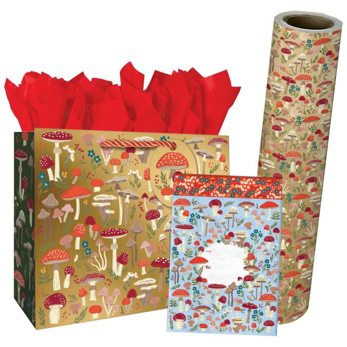 Mushroom Forest Gift Bags, Wrapping Paper, & Mailers