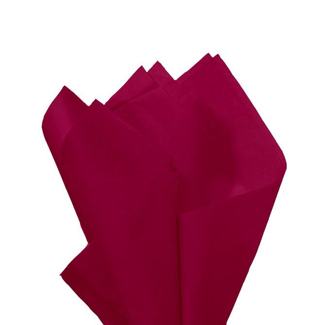 Burgundy - Tissue - Ream - 20" x 30" - Quire Folded