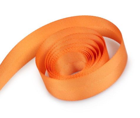 Orange - Poly Twill Ribbon - 3/8" x 100 Yards