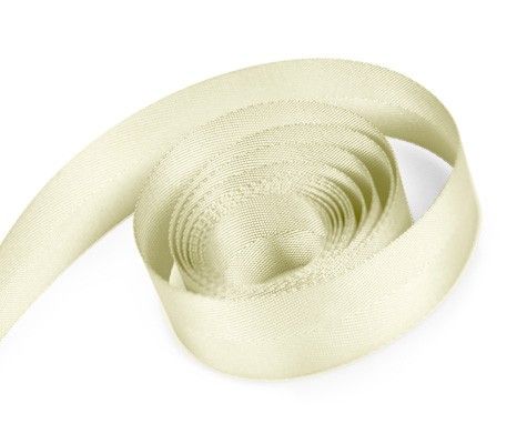 Ivory - Poly Twill Ribbon - 3/8" x 100 Yards