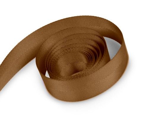 Brown - Poly Twill Ribbon - 7/8" x 100 Yards