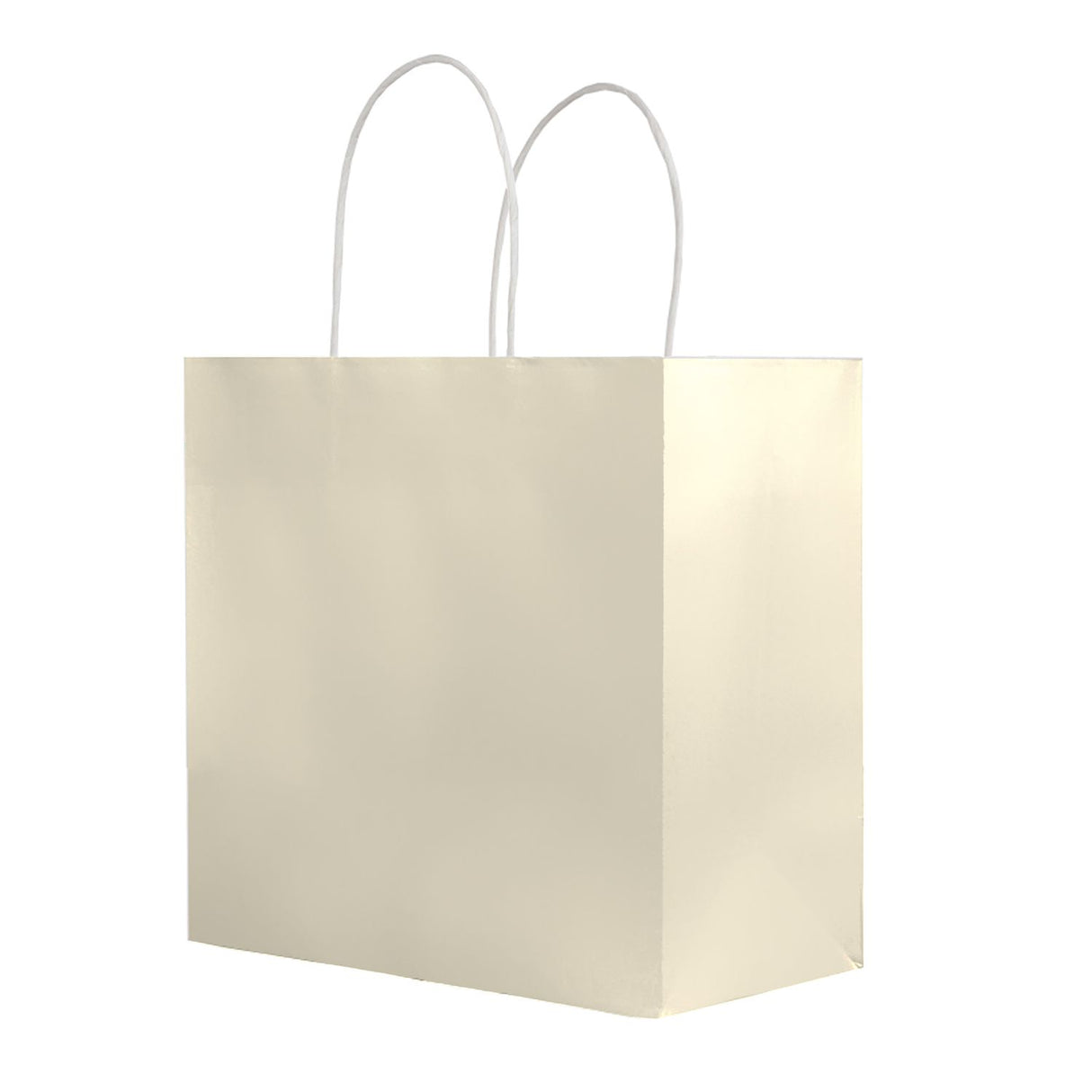 Pearl Cream - Smooth Top Egde Shopping Bag - 10 x 5 x 10"