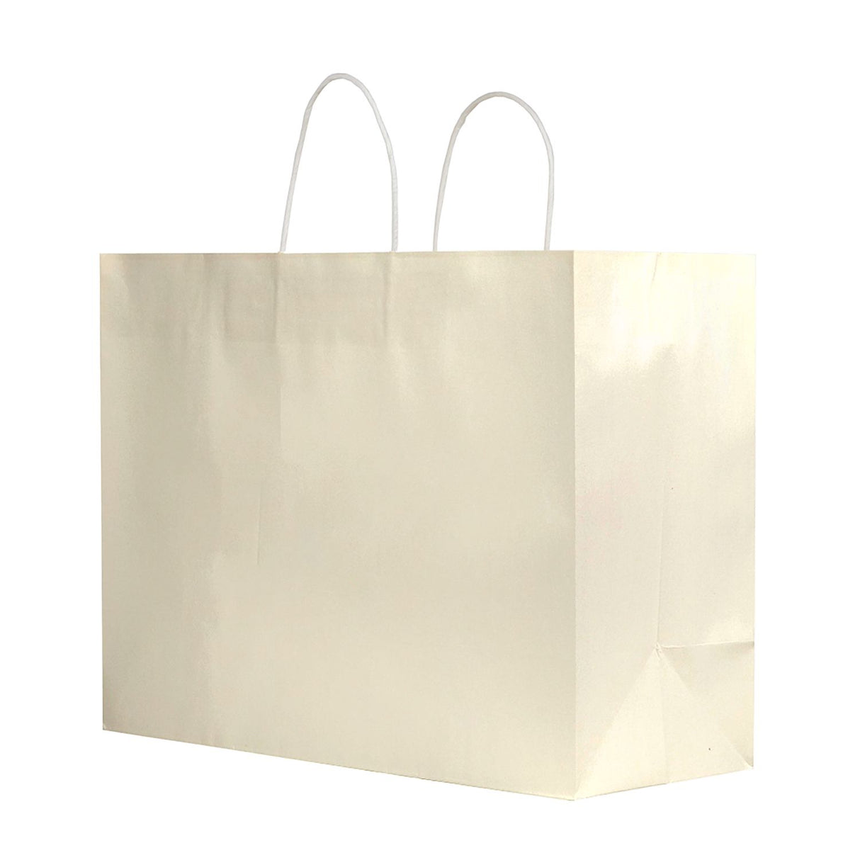 Pearl Cream - Smooth Top Egde Shopping Bag - 16 x 6 x 13"
