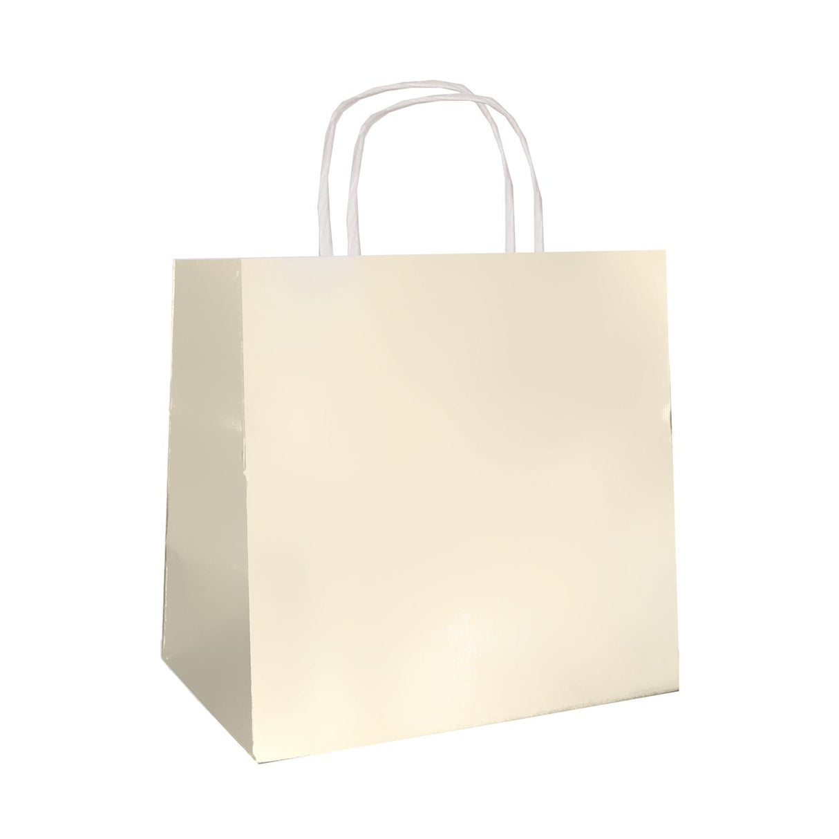 Pearl Cream - Smooth Top Egde Shopping Bag - 6 x 4 x 6"