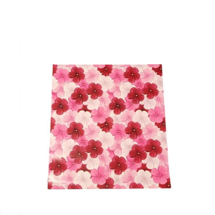 Pink Hibiscus Flower Poly Mailers Size 10x13 Colorful Shipping Bags
