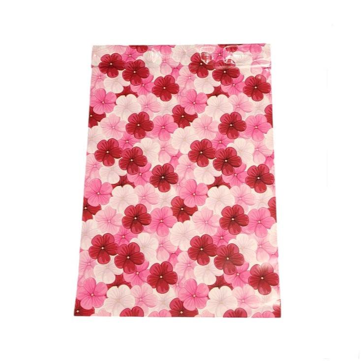 Pink Hibiscus Flower Poly Mailers Size 10x13 Colorful Shipping Bags