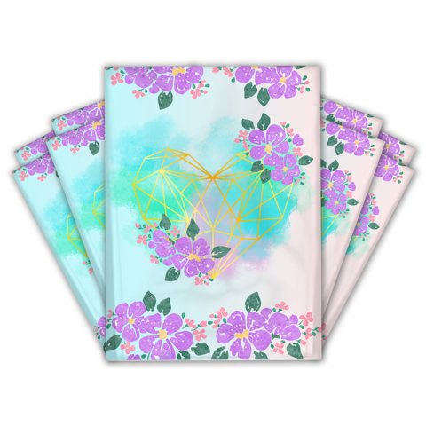 Pink & Purple Heart Poly Mailers Size 10x13 Shipping Bags