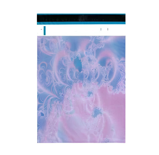 Pink Purple Mist Swirl Poly Mailers Size 10x13 Colorful Shipping Bags