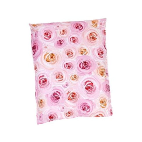 Pink Rose Poly Mailers Size 9x12 Shipping Bags