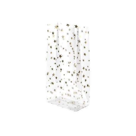Gold Stars - Candy Bag - 4 x 2-1/2 x 9-1/2"
