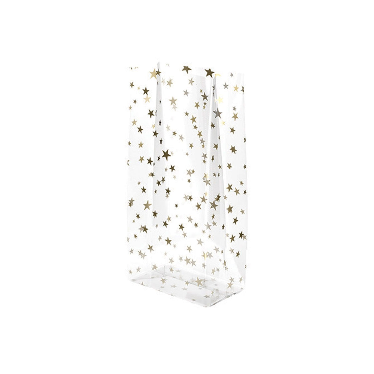 Gold Stars - Candy Bag - 4 x 2-1/2 x 9-1/2"