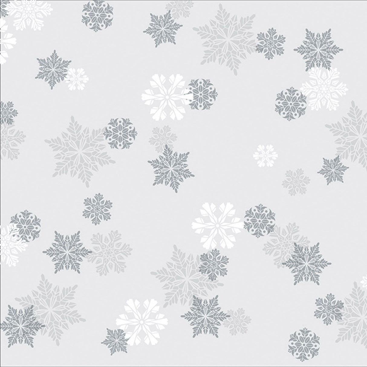 Let It Snow - Silver Flakes - Poly Roll - 30" x 100'