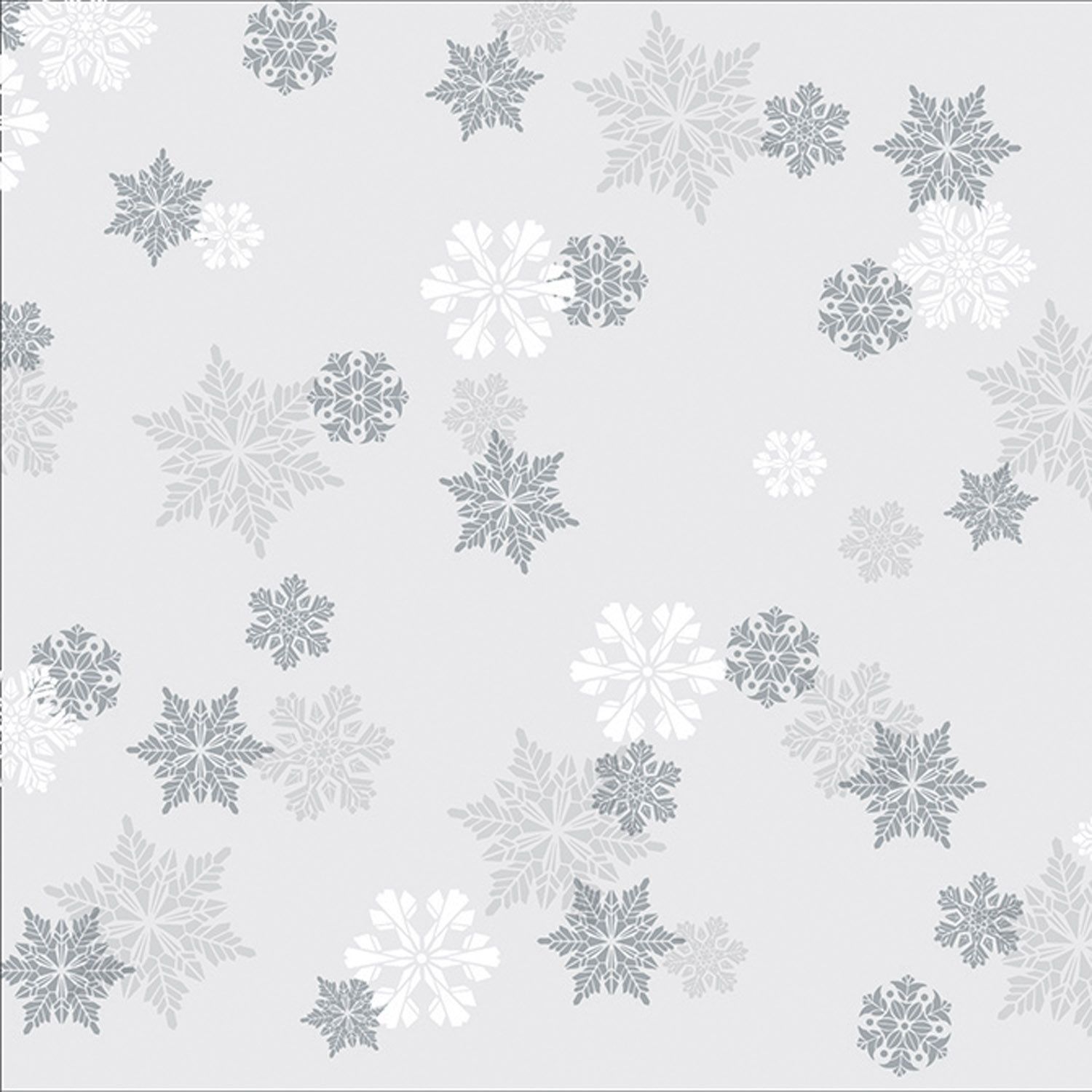 Let It Snow - Silver Flakes - Poly Roll - 30" x 100'